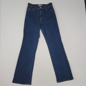 Levi's Vintage 512 Slim Straight Jeans Women's 6M Dark Wash Y2K